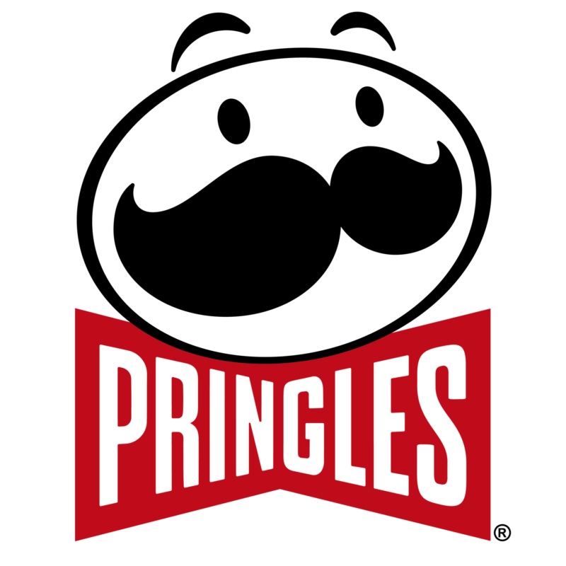 Pringles MR P Logo on White - with bowtie and outline